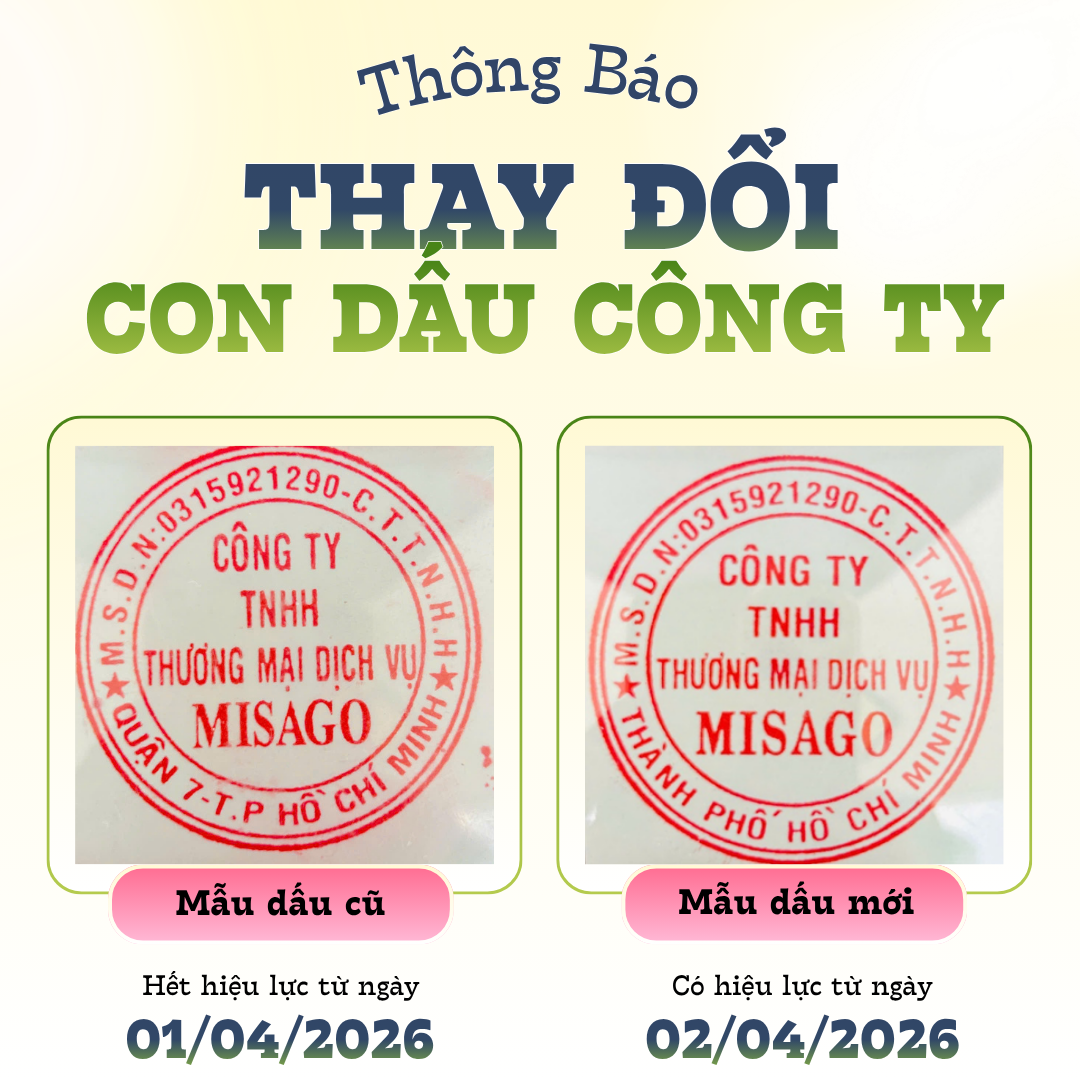 THÔNG BÁO THAY ĐỔI CON DẤU CÔNG TY