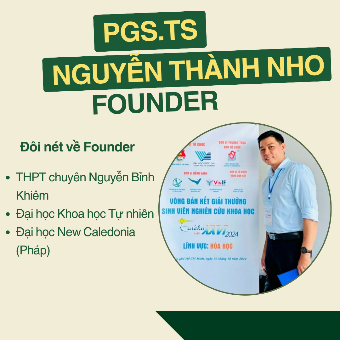 ĐÔI NÉT VỀ FOUNDER PGS.TS NGUYỄN THÀNH NHO